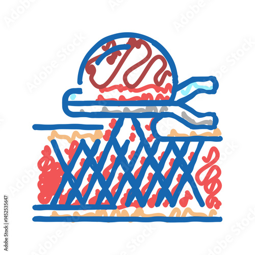 aneurysm repair icon doodle illustration