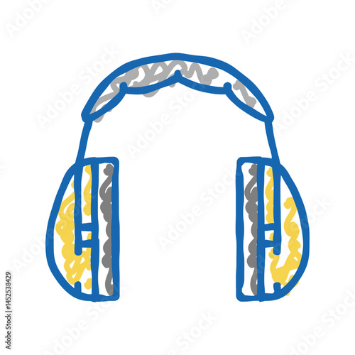 ear muffs icon doodle illustration
