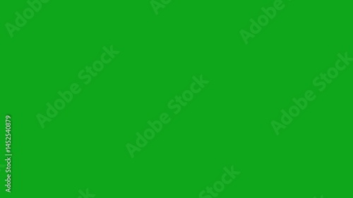 Dynamic Circular Animation with Vibrant Orange and Green Colors in Abstract Design