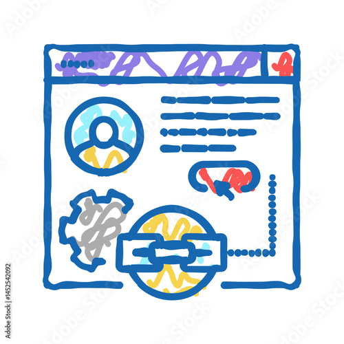 guest post service icon doodle illustration
