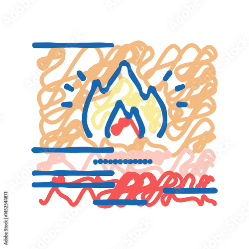 warmth skin icon doodle illustration