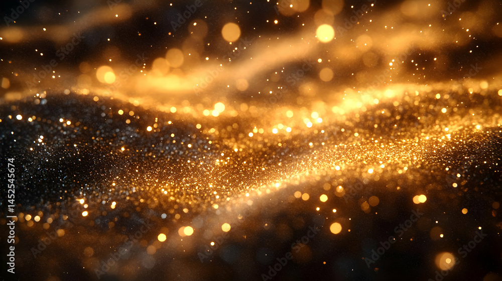 Obraz premium Abstract Golden Glitter Texture Background