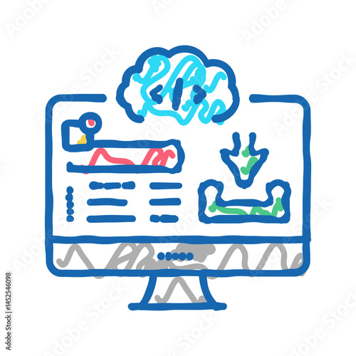 platform software icon doodle illustration