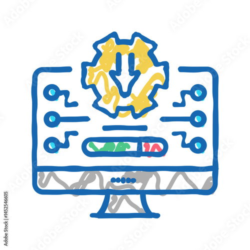 freeware download icon doodle illustration