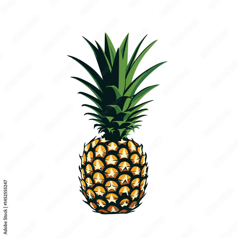 Fototapeta premium Illustration Of A Pineapple