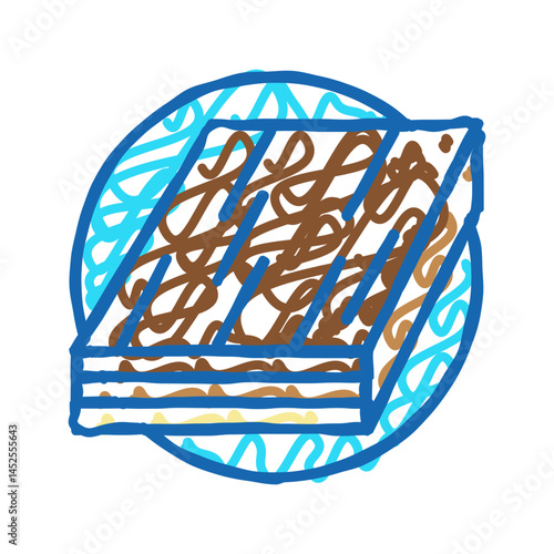 parquet wooden floor icon doodle illustration