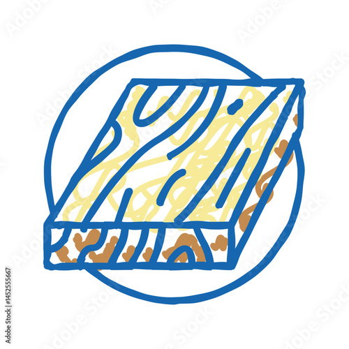 board wooden floor icon doodle illustration