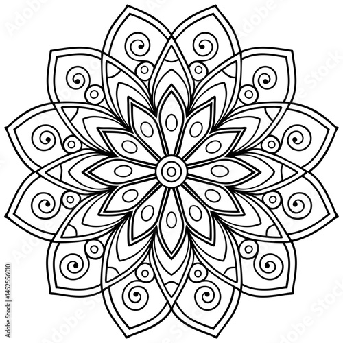 Hand-drawn mandala designs are intricate circular patterns that represent unity and balance. Created with detailed lines and shapes, they reflect mindfulness, creativity, and spiritual symbolism.