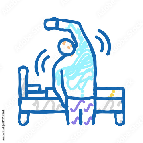 relaxation techniques icon doodle illustration