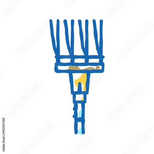 rakes farmer accessory icon doodle illustration