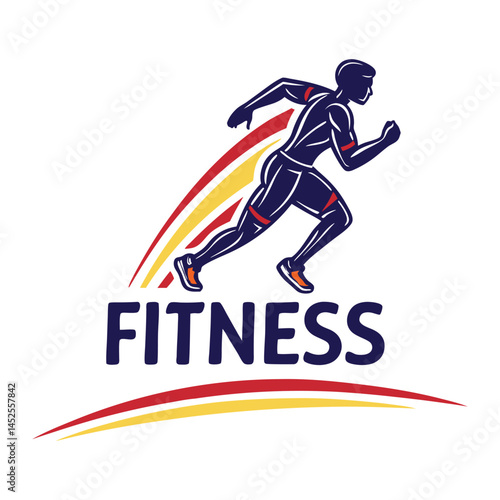 vector illustration of a man running