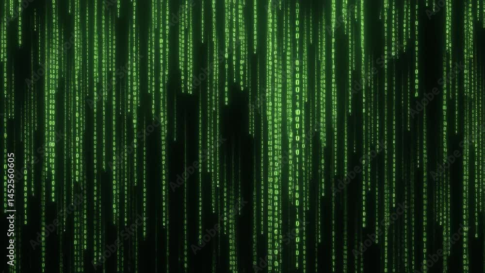 Green Digital Rain Abstract Background Texture Green Digital Rain Abstract Background Texture