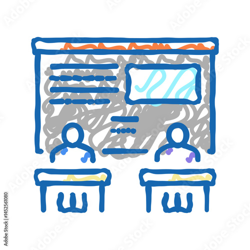 academic minor icon doodle illustration