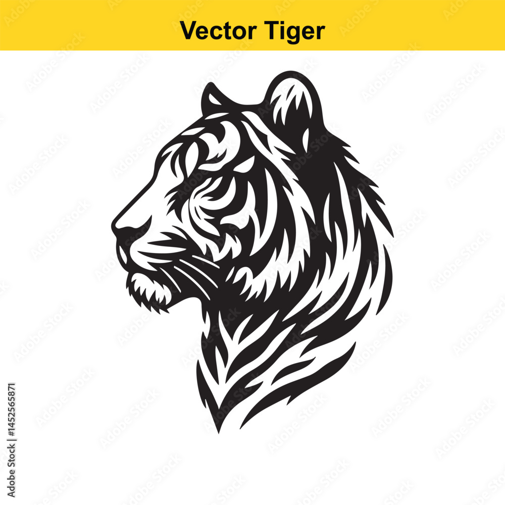 Fototapeta premium Vector Tiger.