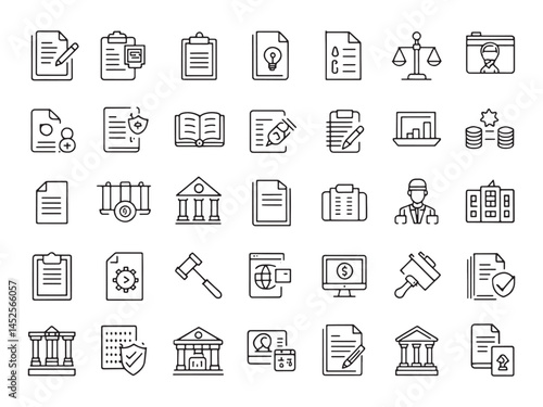 Legal Contracts Icon Essential for Business Success.eps