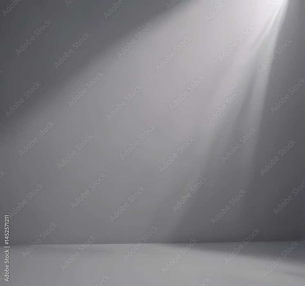 Subtle shadow play on a gray background, ideal for product showcasing, studio, background, diffused Subtle shadow play on a gray background, ideal for product showcasing, studio, background, diffused