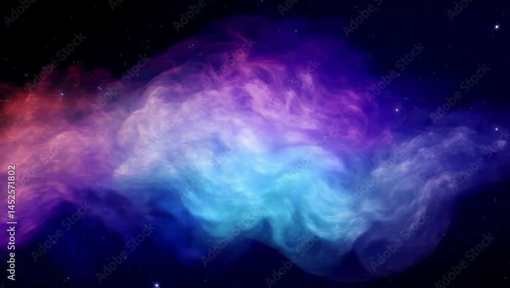 Animated colorful nebula clouds drifting gently in dark space with glowing stars scattered across the background. Soft motion and dreamy atmosphere, seamless 5-second loop, Created with generated AI. Animated colorful nebula clouds drifting gently in dark space with glowing stars scattered across the background. Soft motion and dreamy atmosphere, seamless 5-second loop, Created with generated AI.