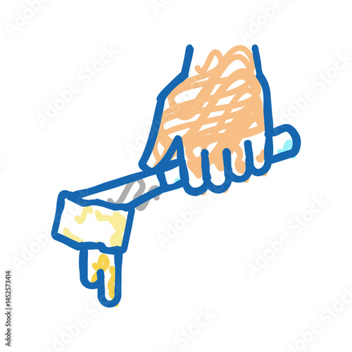 butter add icon doodle illustration