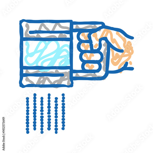 flour sift icon doodle illustration