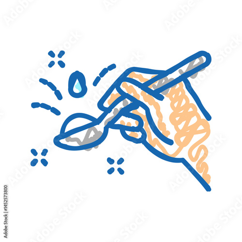 vinegar soda icon doodle illustration