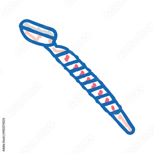 facial razor eyebrow icon doodle illustration