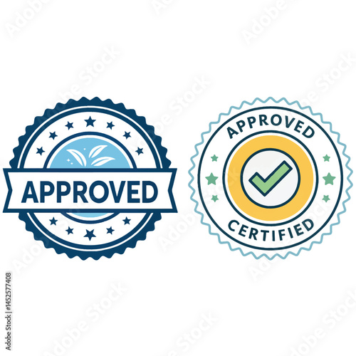 approved logo,Label Stamp Logo,and badge label,vector template