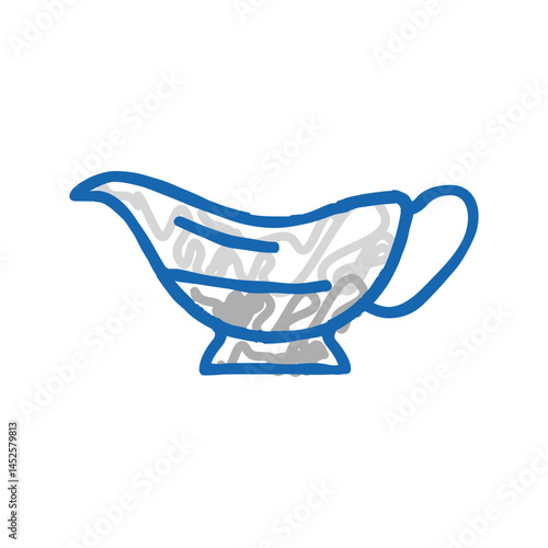 gravy boat icon doodle illustration