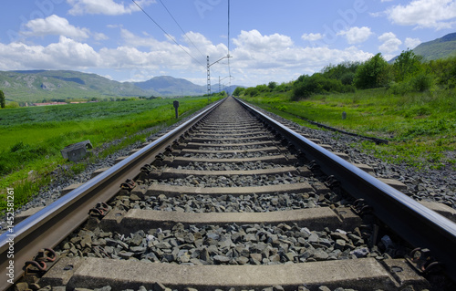 Obraz na płótnie Railways in Navarre are a fundamental part of public transport, facilitating the connection between municipalities. w salonie