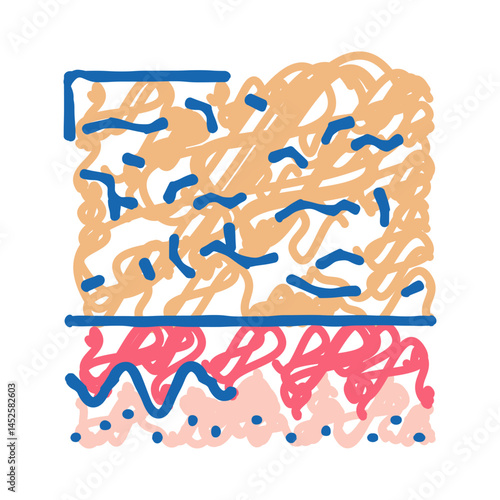 dry skin icon doodle illustration