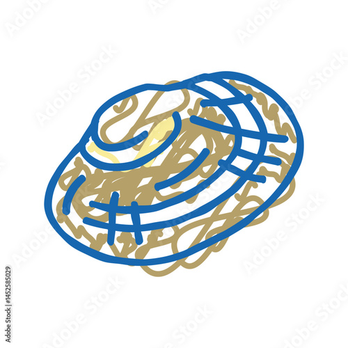 manila clam icon doodle illustration