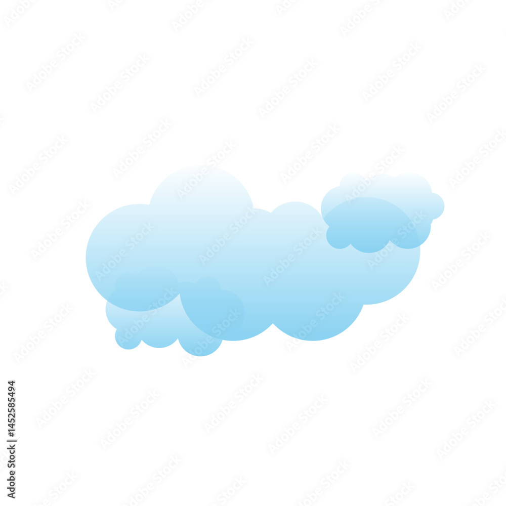 Modern Soft Cloud Shape Modern Soft Cloud Shape