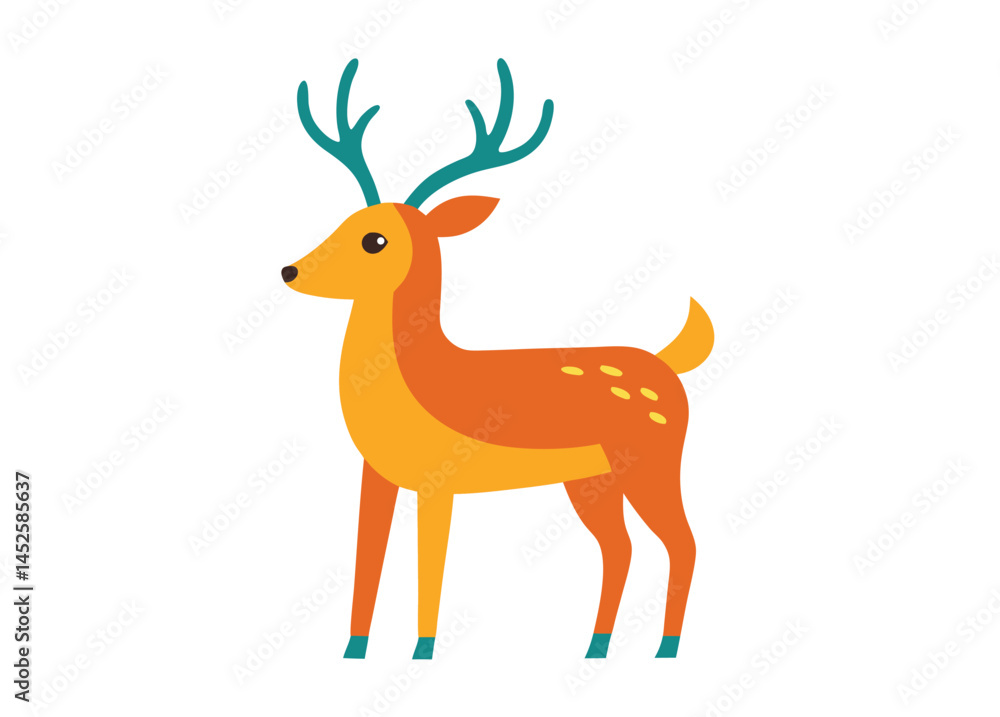 deer cartoon isolated deer cartoon isolated