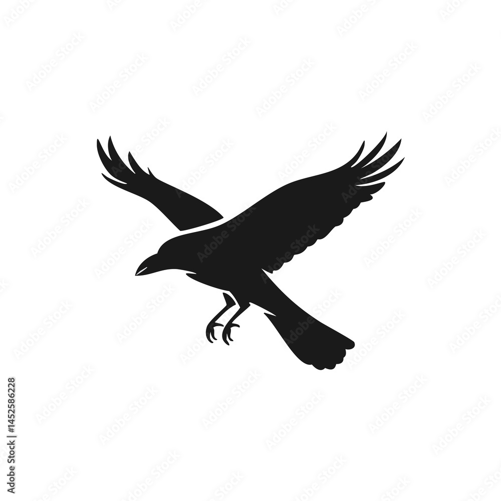Obraz premium flying eagle vector illustration