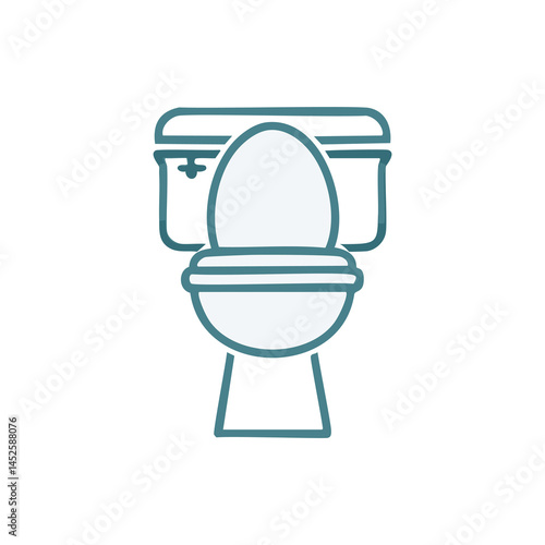 toilet bowl isolated on white