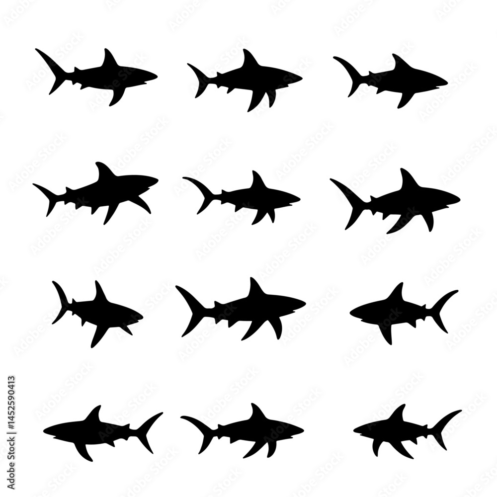 silhouettes of airplanes vector illustration silhouettes of airplanes vector illustration