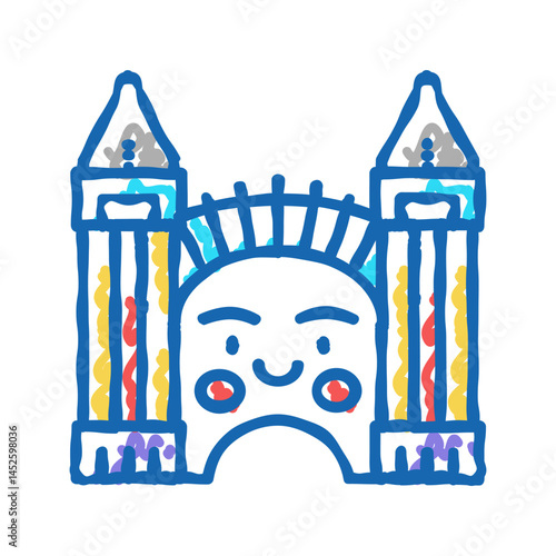 luna park icon doodle illustration