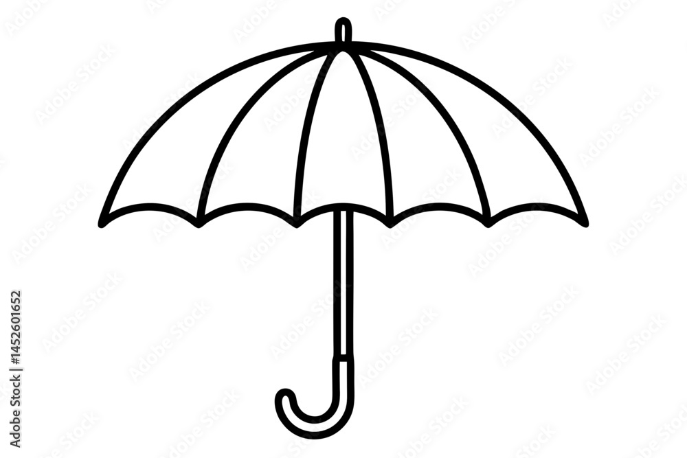 Umbrella silhouette vector illustration Umbrella silhouette vector illustration
