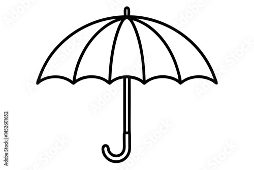 Umbrella silhouette vector illustration