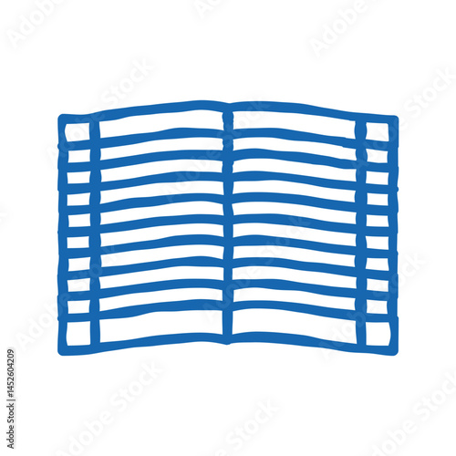 copybook for writing notes icon doodle illustration