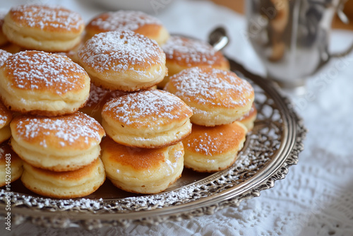 Wallpaper Mural Pofferjes traditional dessert. Dutch cuisine. Dutch breakfast Torontodigital.ca