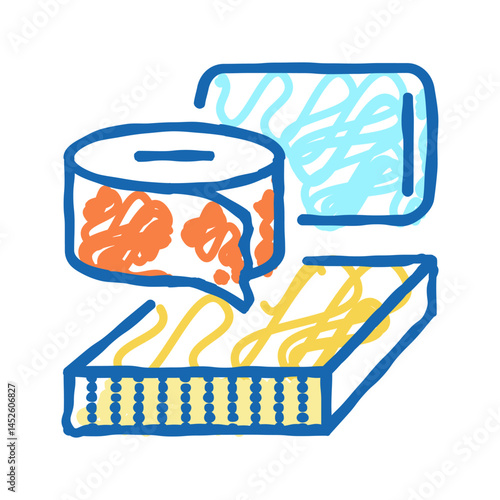 polyurethane thermoset icon doodle illustration