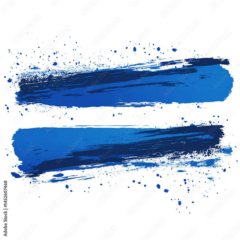 Set of several different blue ink or paint strokes on transparent background. grunge style. abstract strokes, marks, spots and splashes. design element. chaotic strokes Set of several different blue ink or paint strokes on transparent background. grunge style. abstract strokes, marks, spots and splashes. design element. chaotic strokes
