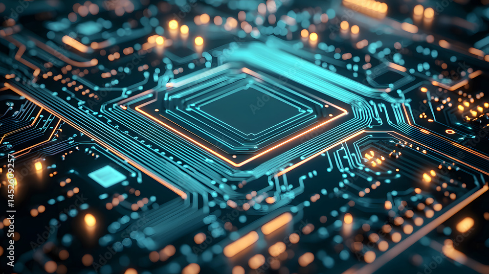 Obraz premium Creating high-resolution advertising materials for modern technology digital space visual content corporate environment innovative concept