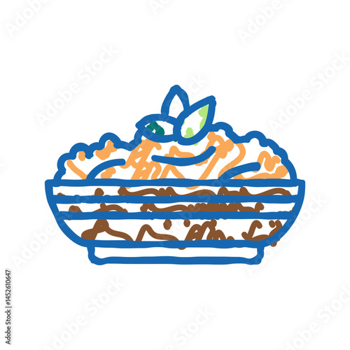 puree carrot icon doodle illustration