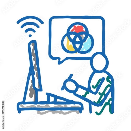graphic designer freelance icon doodle illustration
