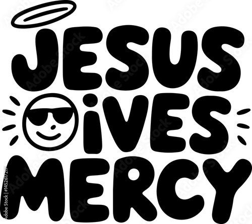 Jesus Gives Mercy Christian Graphic