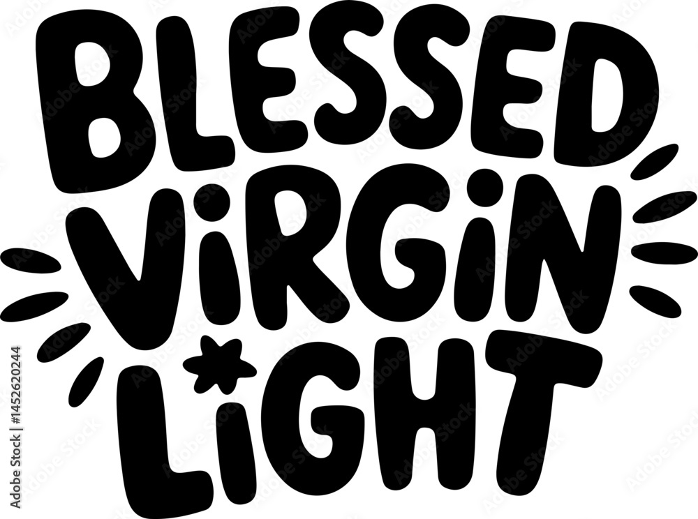 Blessed Virgin Light Graphic Design Blessed Virgin Light Graphic Design