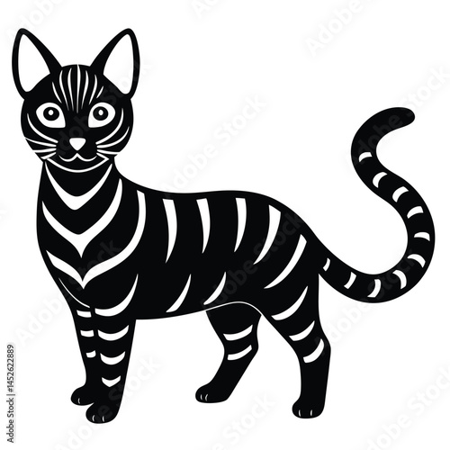 vector illustration of a cat
