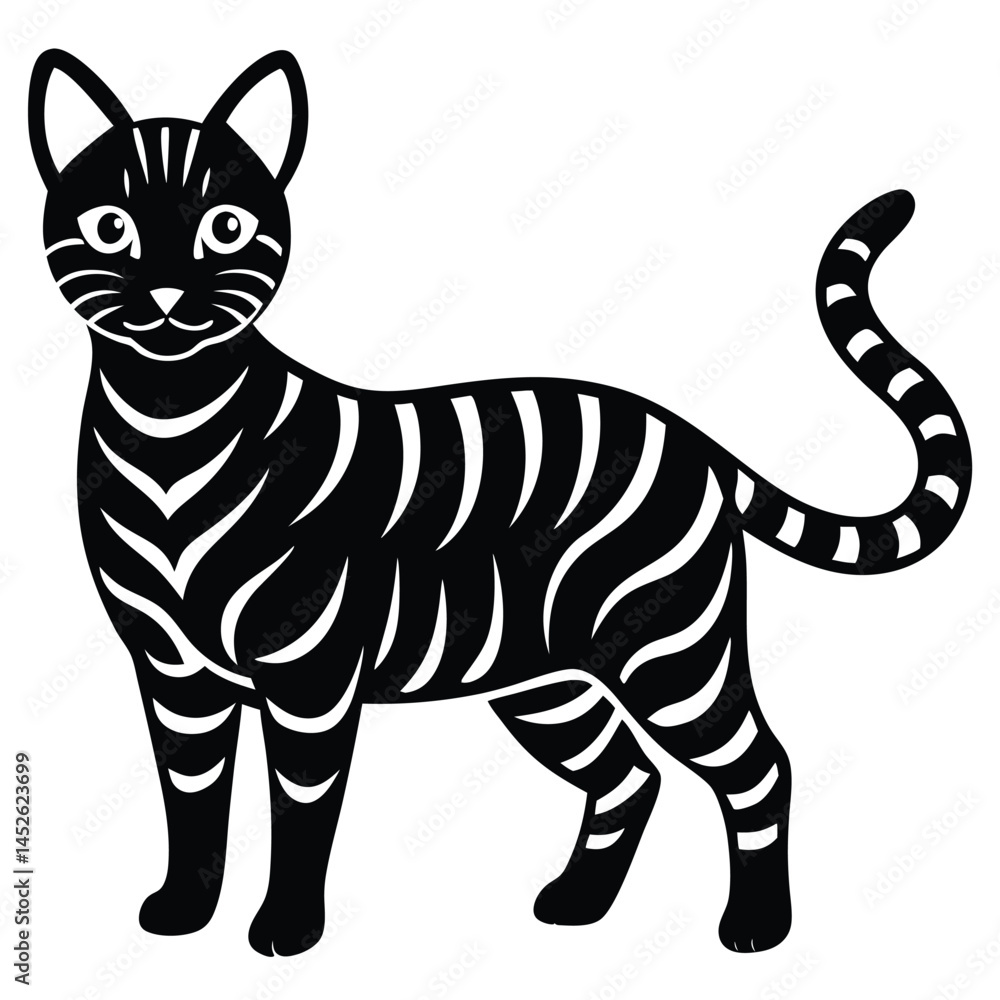 Fototapeta premium vector illustration of a cat