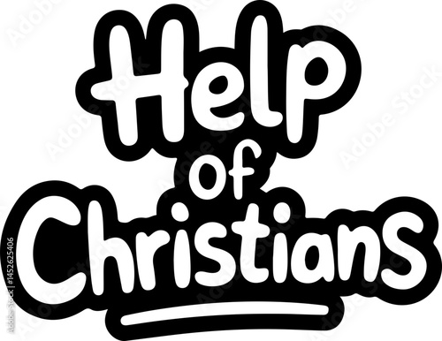 Help Of Christians Bold Text